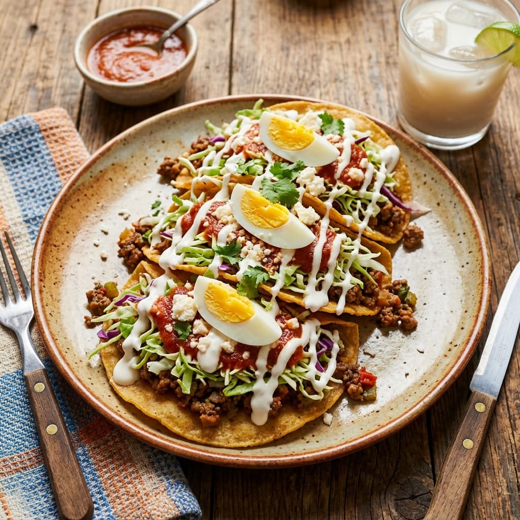 Enchiladas Catrachas con Crema Pura