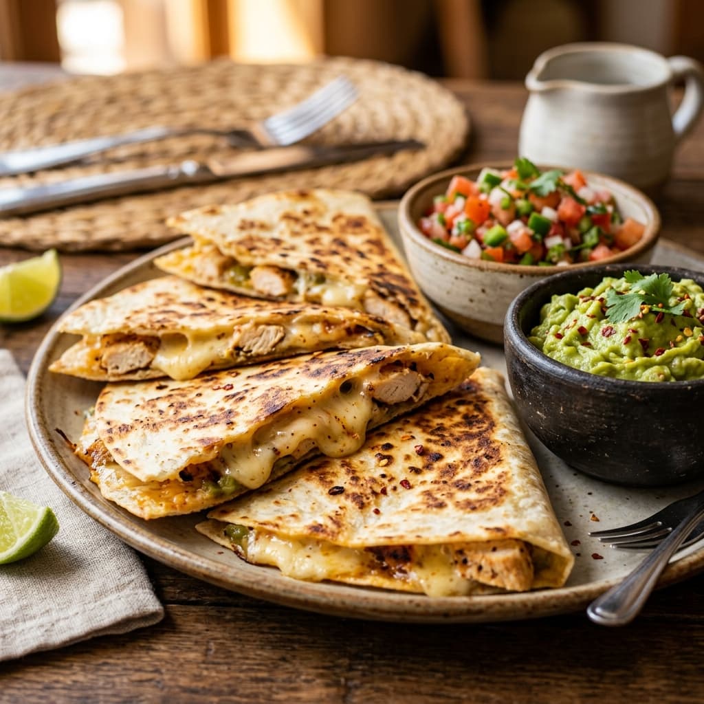 Quesadillas Picantes con Queso con Chile